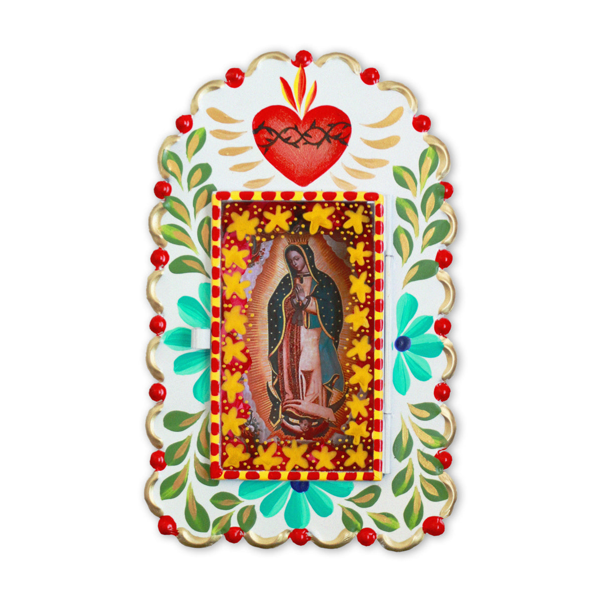 Guadalupe Flor Wall Nicho - White #01