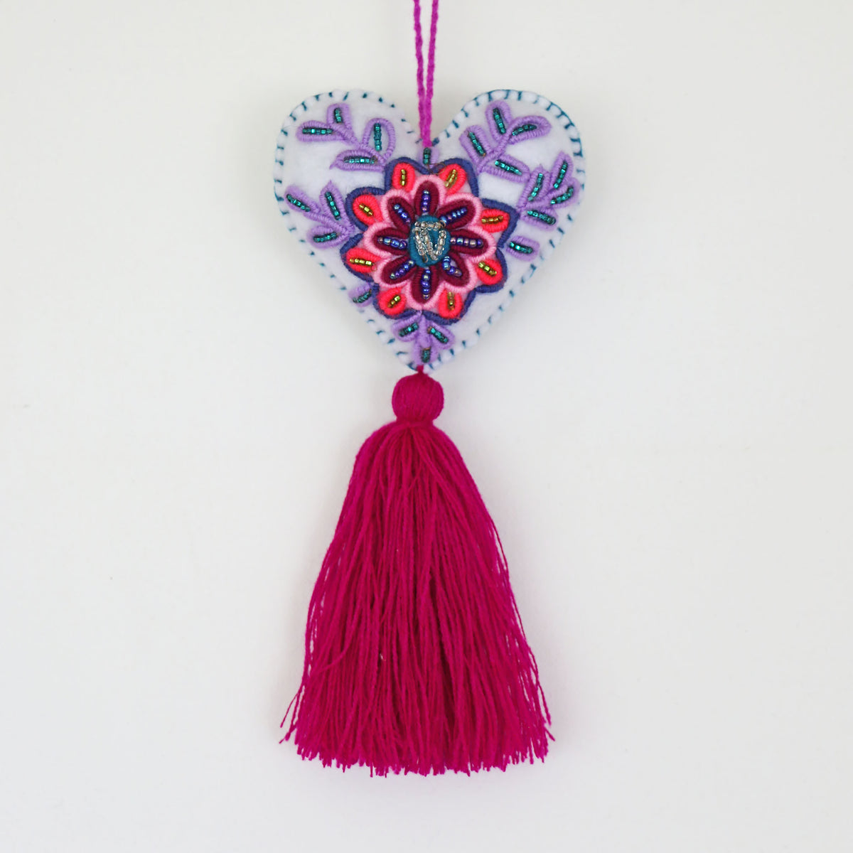 Amor Beaded Felt Charm - #01