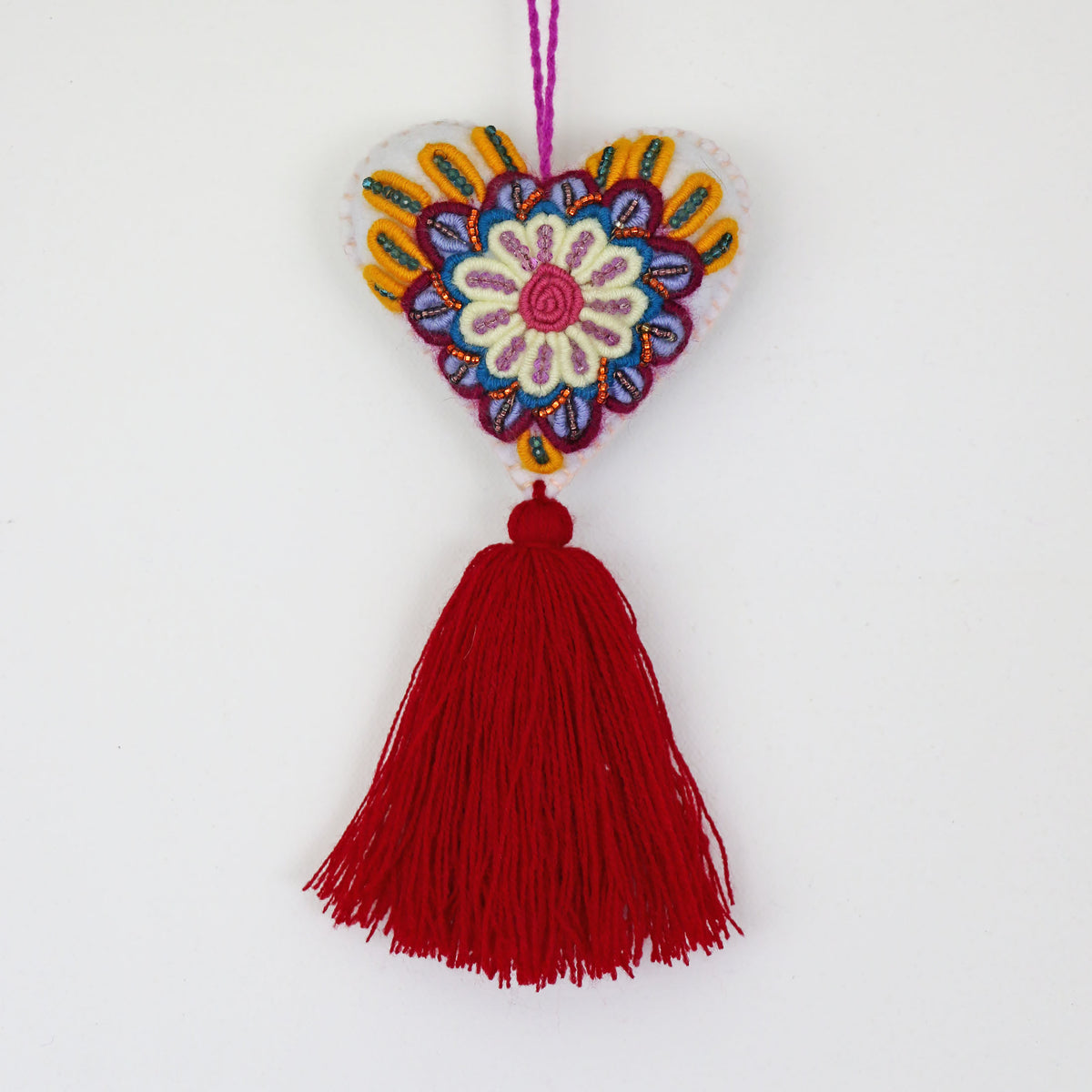Amor Beaded Felt Charm - #02