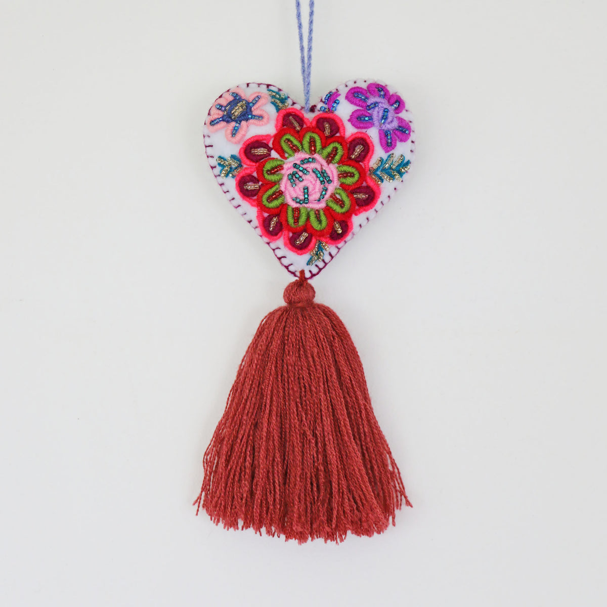 Amor Beaded Felt Charm - #03