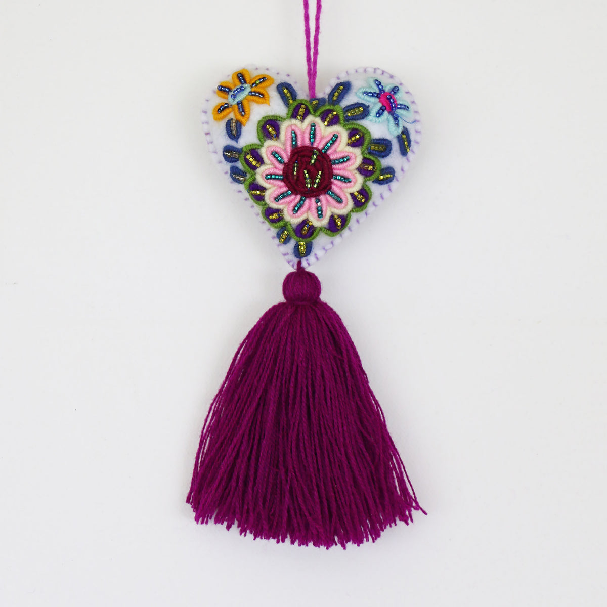 Amor Beaded Felt Charm - #06