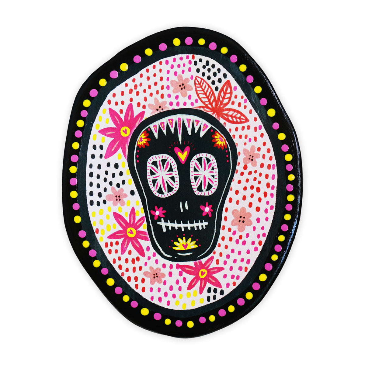 Mi Vida Skull Oval Tile