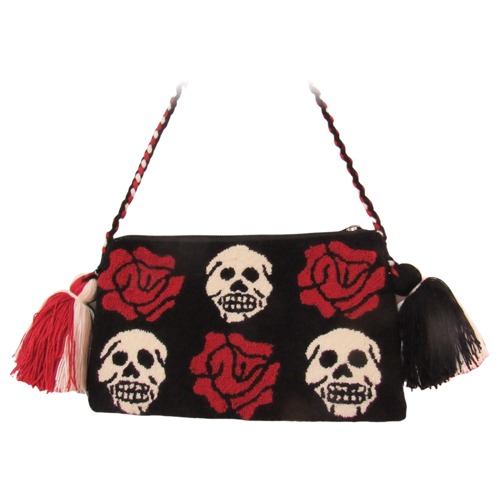 Skull & Roses Shoulder Bag