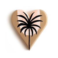 Malibu Palm Silhouette - Mini Heart
