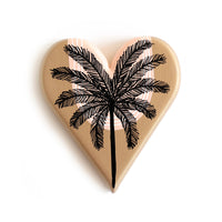 Malibu Palm Sketch - Mini Heart