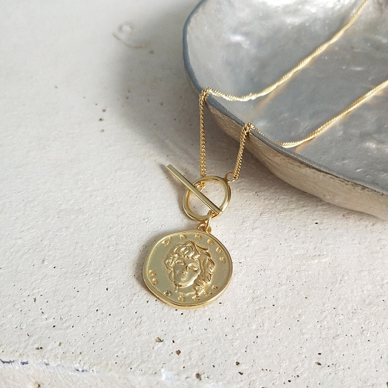 Lucia Coin Fob 925-SS Necklace
