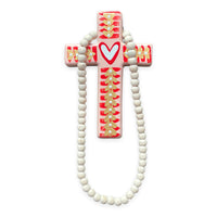 Ruby Love Rosary Cross