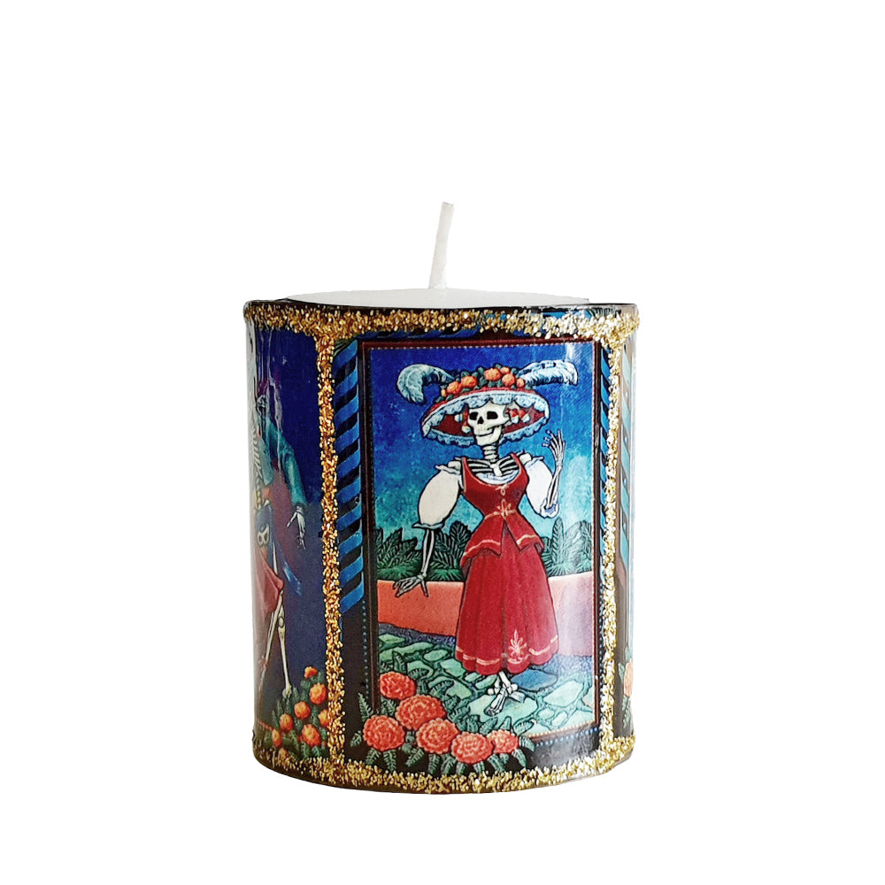 Altar Mini Candle - Day Of The Dead